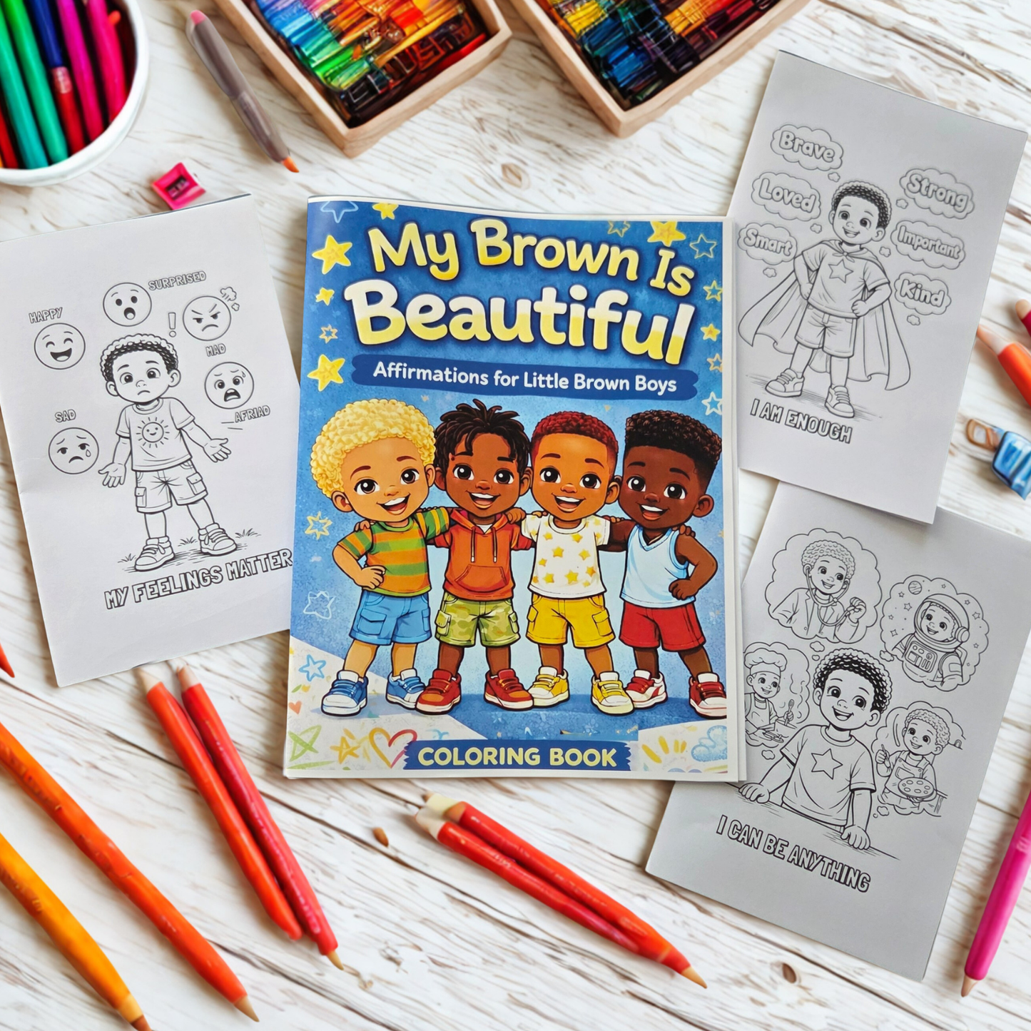 Affirmation Coloring Books for Kids