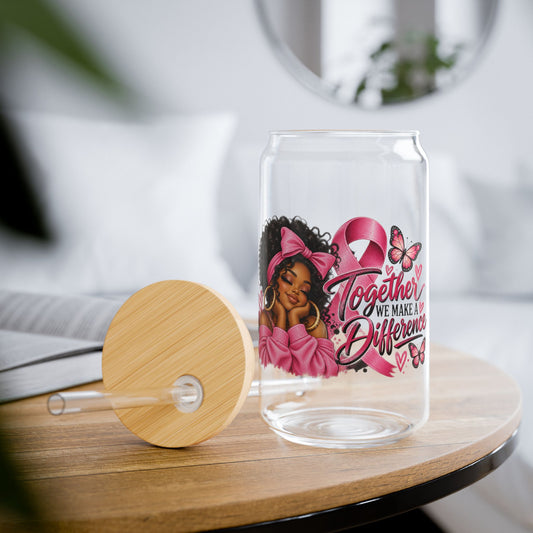 Together We Make a Difference Glass Cup